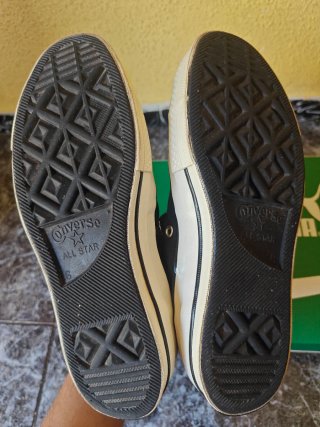 Converse Chuck Taylor Talla 39 Piel Negra