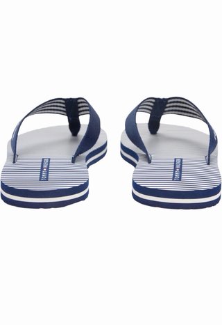 Chanclas Tommy Hilfiger Rayas Azul Blanco