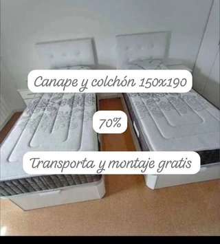 Canapé canapé y colchón