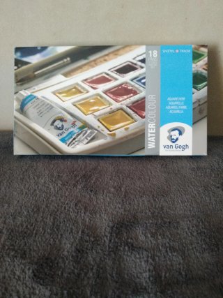 Caja de acuarelas Van Gogh 18+2 colores A ESTRENAR