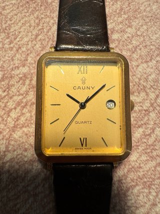 Reloj Cauny Tank Cuarzo Dorado