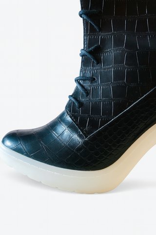 Botas Alexander Wang Piel Cocodrilo Cordones