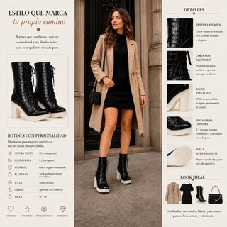 Alexander Wang Botines Piel Cocodrilo Cordones
