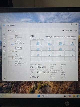 Portátil HP Pavilion Ryzen 7 16GB 500GB