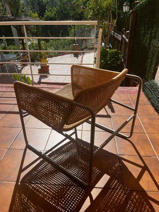 Sillón Ratán y Aluminio IKEA