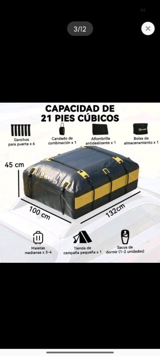 Bolsa Techo Coche Impermeable Universal