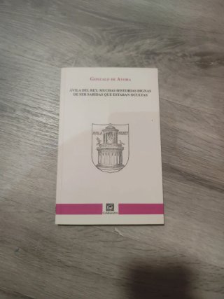 Libro historia crónica Ávila