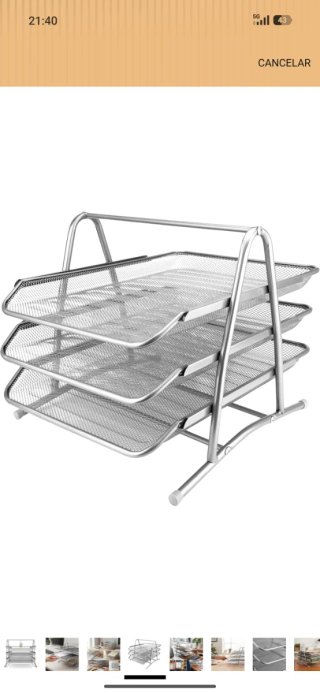 Organizador Metálico 3 Bandejas