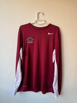 Camiseta Nike UChicago Manga Larga Roja