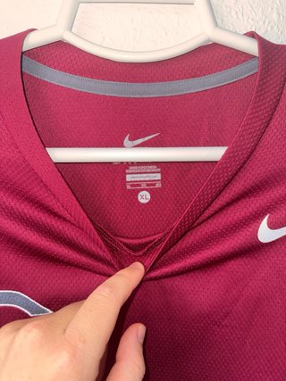 Camiseta Nike UChicago Manga Larga Roja