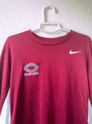 Camiseta Nike UChicago Manga Larga Roja