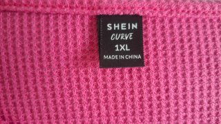 Camiseta SHEIN bicolor manga corta botones