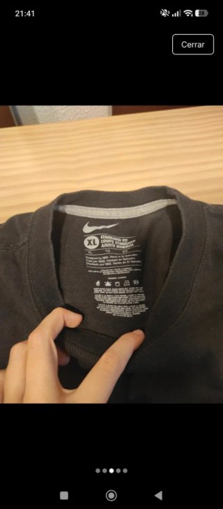 Camiseta Nike Negra Talla M