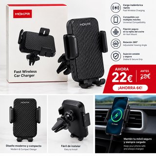 Cargador Inalámbrico MOKPR para Coche