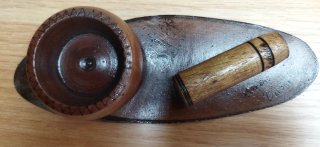 Cenicero artesanal de madera