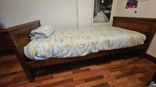 Cama individual madera maciza 90cm