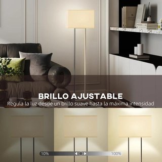 Lámpara de Pie para Salón 150cm Blanco