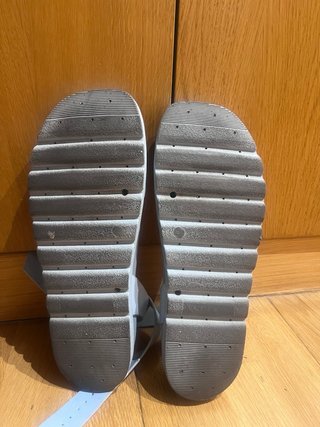Sandalias mujer azul talla 41 hebilla dorada