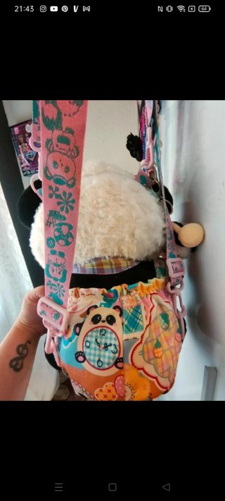 Mochila Peluche Oso Panda Lutra Jump
