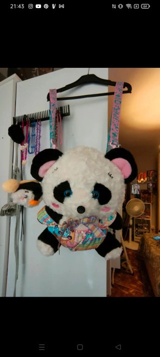 Mochila Peluche Oso Panda Lutra Jump