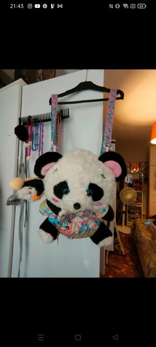 Mochila Peluche Oso Panda Lutra Jump