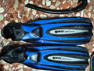 Equipo Snorkel Mares Aletas Avanti Excel + Tubo
