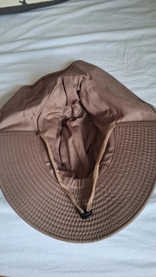 Sombrero ala ancha beige/marrón