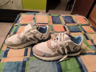 Adidas Nite Jogger Gris Blanco