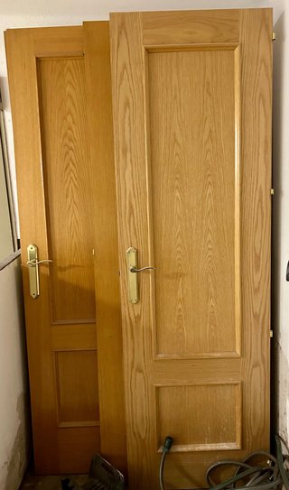 Puerta maciza de interior madera