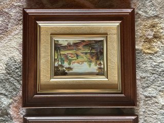 Juego de 4 cuadros antiguos decorativos