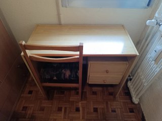 Escritorio madera 2 cajones