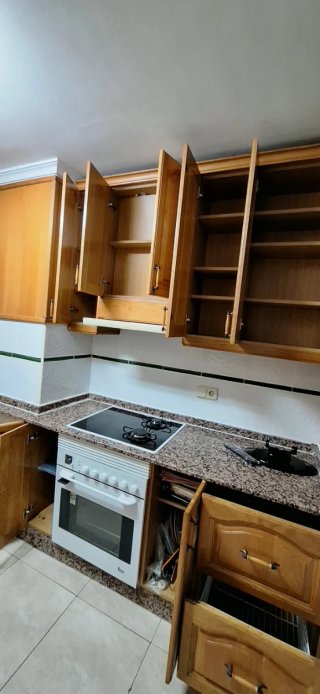 Muebles de cocina madera roble