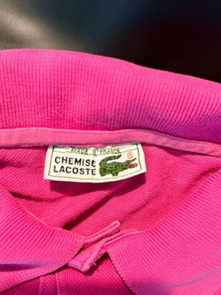 Polo Lacoste Rosa Talla S