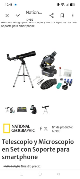 Telescopio y Microscopio National Geographic STEM