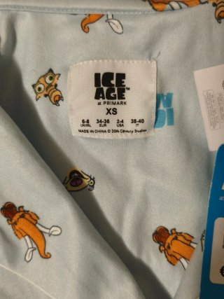 Pijama Ice Age Mujer Azul
