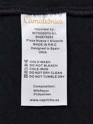 Nueva con etiqueta Camiseta negra bordada