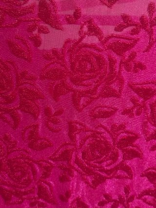Vestido Zara rosa fucsia floral talla S