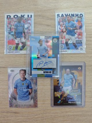 Cartas Manchester City Topps.