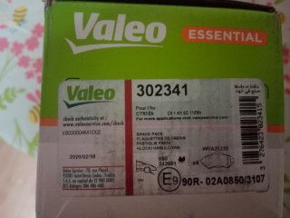 Pastillas de freno Valeo Essential 302341
