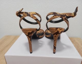 Sandalias Mango Tacón Animal Print