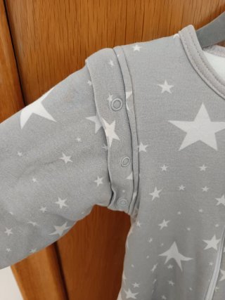 Pijama saco dormir estrellas gris