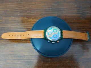 Reloj Swatch Cronógrafo Multicolor arco iris 1992