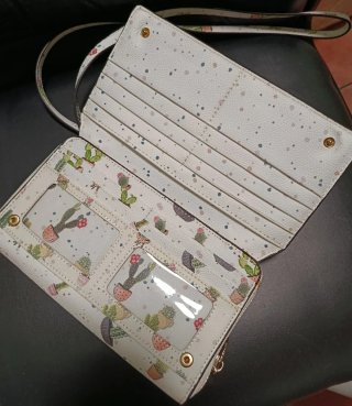 Bolso Cartera Cactus Blanco
