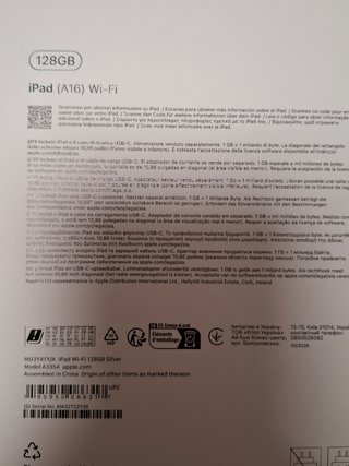 Apple iPad A16 NUEVO SIN ABRIR