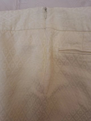 Falda marfil elegante MonteCarlo Massimo Dutti