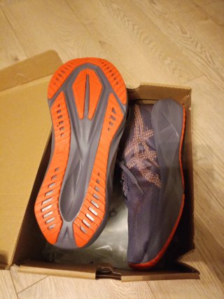 Zapatillas Asics Novablast 5 Gris Naranja