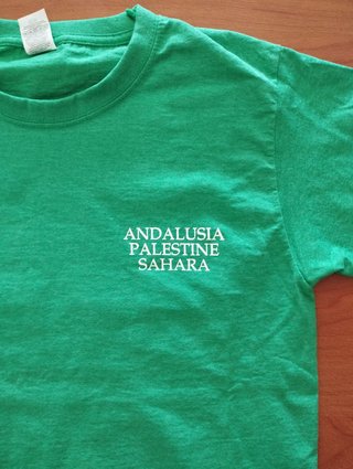 Camiseta Andalucía Palestina Sáhara Verde