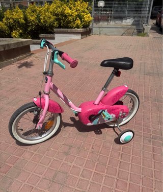 Bicicleta infantil niña rosa 3-5 años