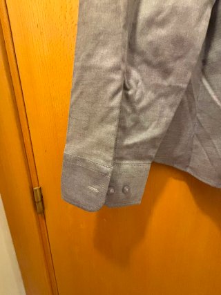 Camisa  Gris Manga Larga Mujer