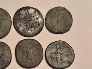 6 Monedas Romanas Sestercios Antiguas